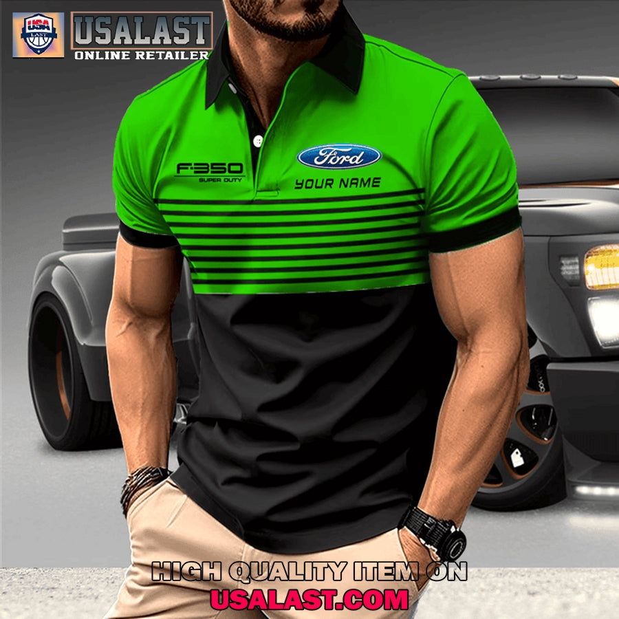 Ford F350 Custom Name Men Polo Shirt