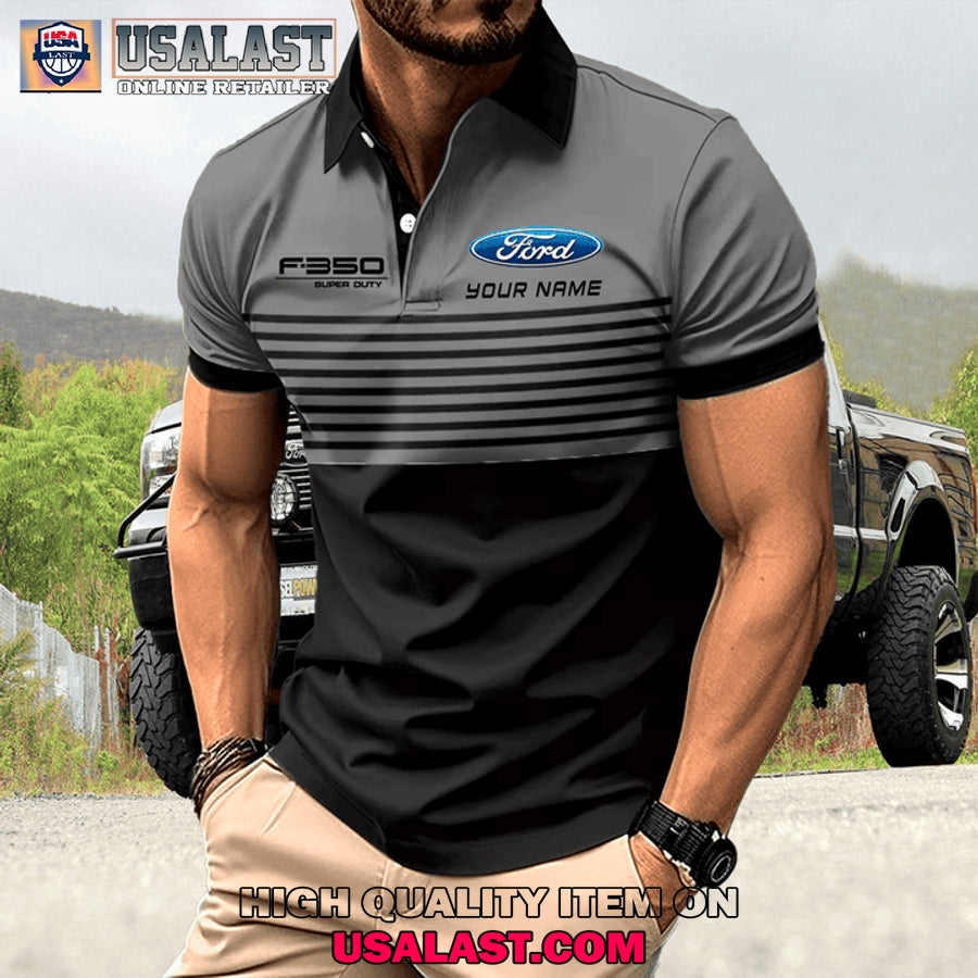 Ford F350 Custom Name Men Polo Shirt