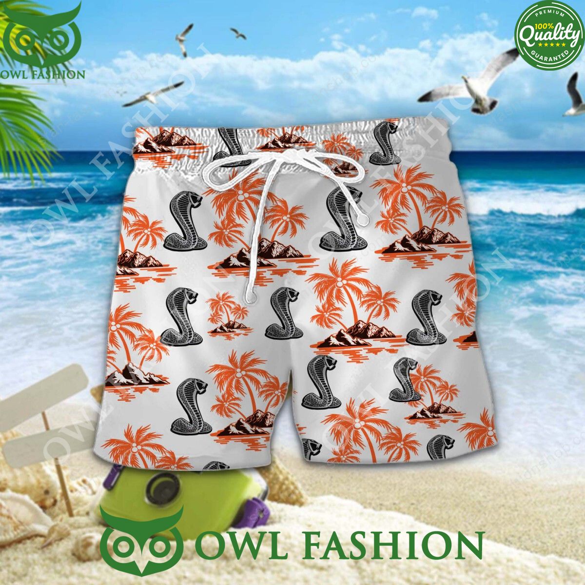 Ford Shelby Automobile Brand Logo Hawaiian Shirt and Short