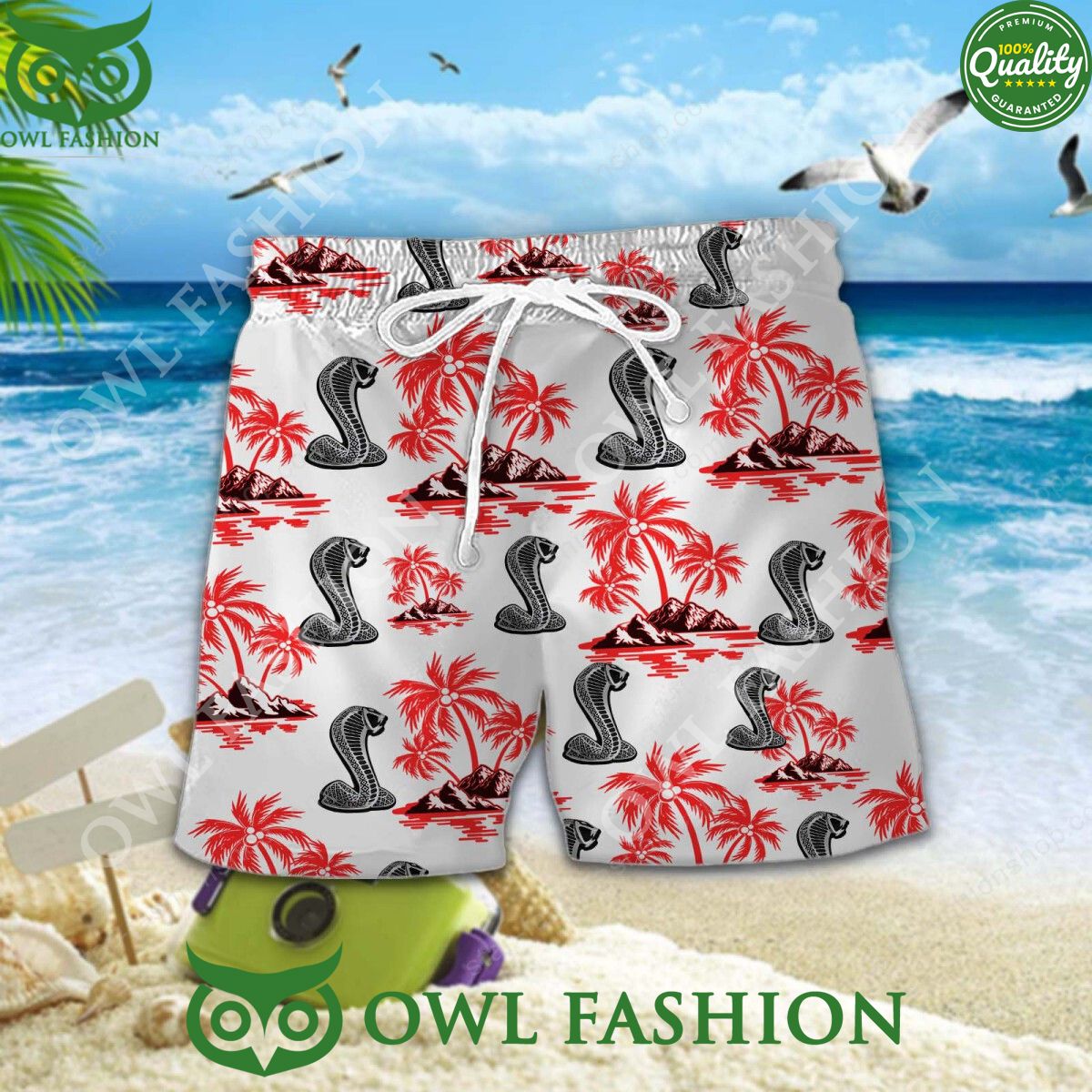 Ford Shelby Automobile Brand Logo Hawaiian Shirt and Short