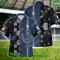 France UEFA Euro Floral Flower Personalized Hawaiian Shirt