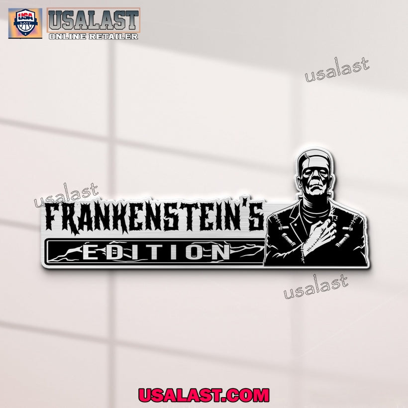 Frankenstein Edition Halloween Car Emblem Sticker