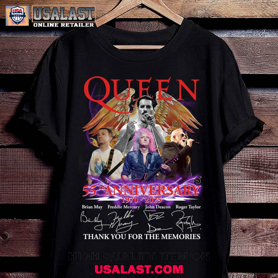 Freddie Mercury 55th Anniversary 1970-2025 Unisex T-Shirt