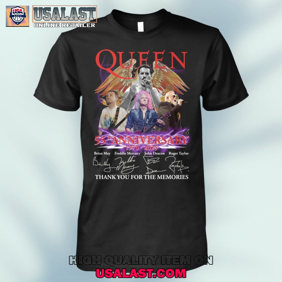 Freddie Mercury 55th Anniversary 1970-2025 Unisex T-Shirt