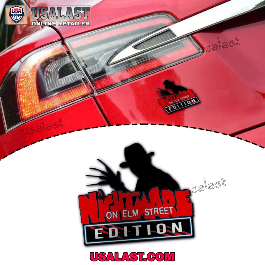 Freddy Krueger Edition Custom 3D Car Badge Sticker