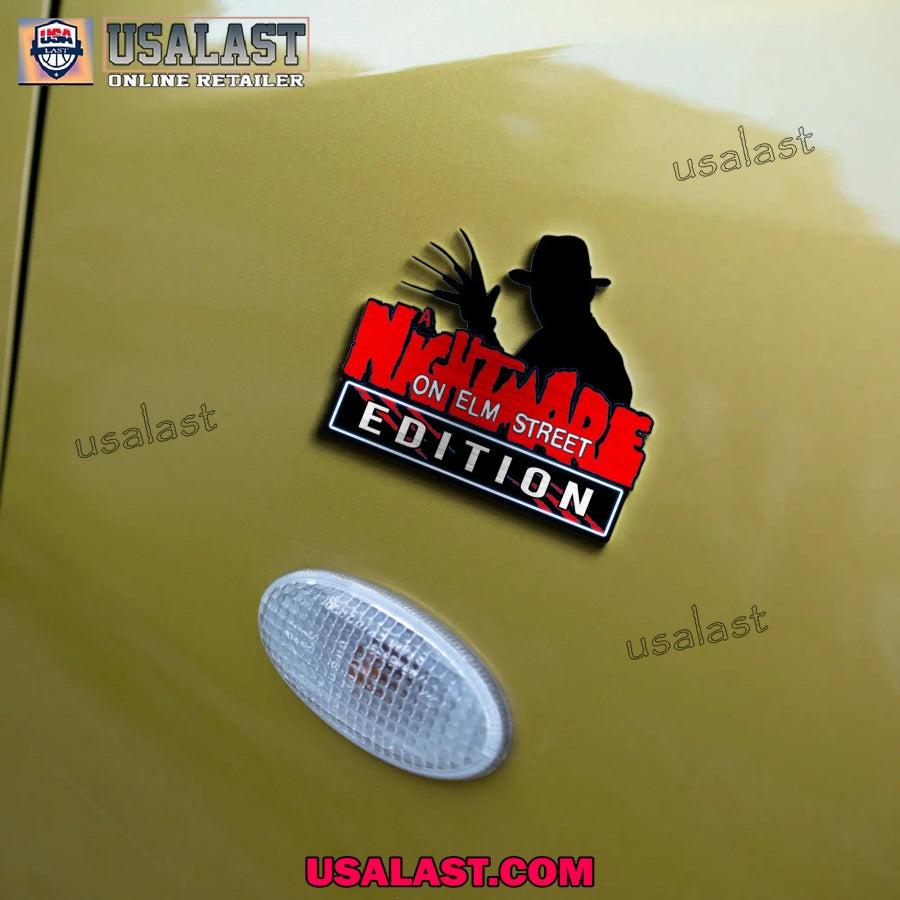 Freddy Krueger Edition Custom 3D Car Badge Sticker