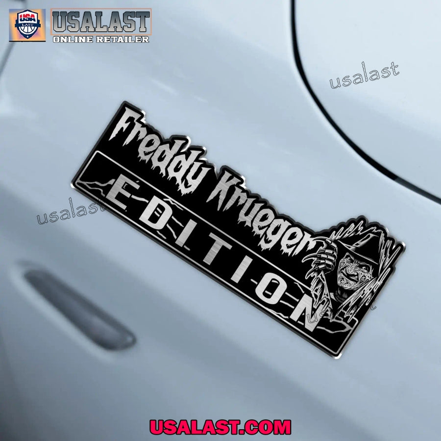 Freddy Krueger Peeking 3D Car Badge Sticker