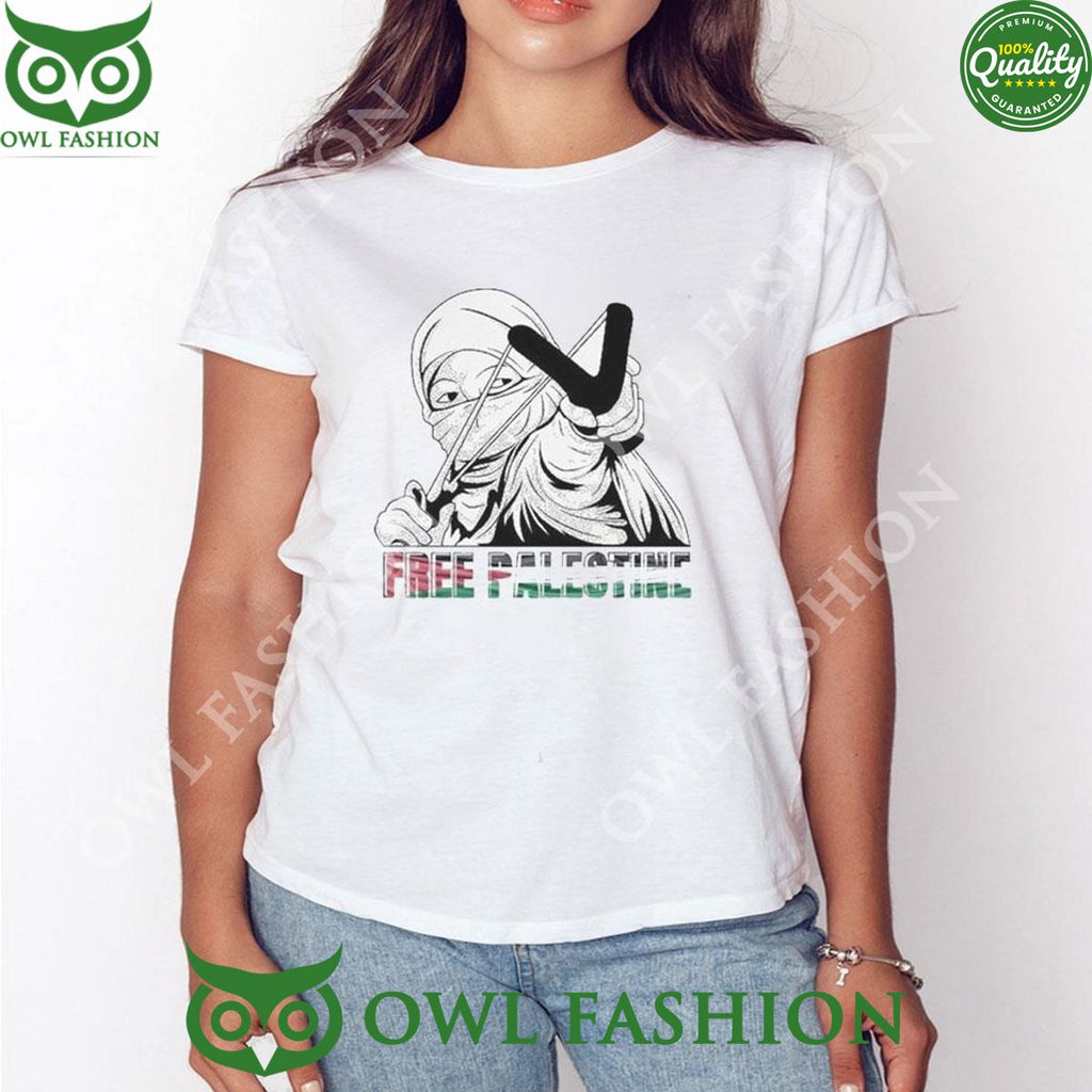 Free Palestine Women Slingshot 2024 Tshirt Hoodie