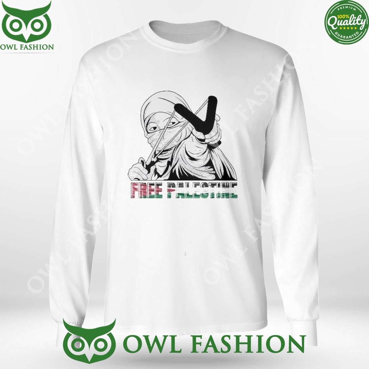 Free Palestine Women Slingshot 2024 Tshirt Hoodie