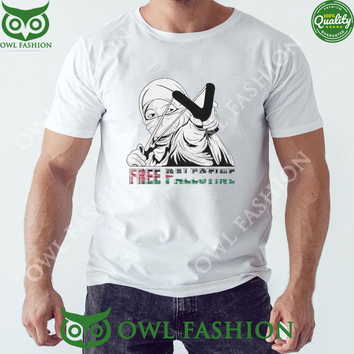 Free Palestine Women Slingshot 2024 Tshirt Hoodie