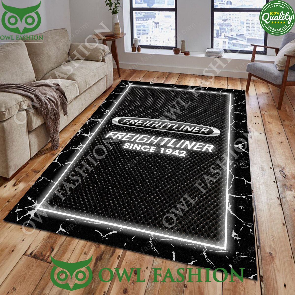 Freightliner US semi truck manufacturer 1929 Rug Carpet Decor Living Room