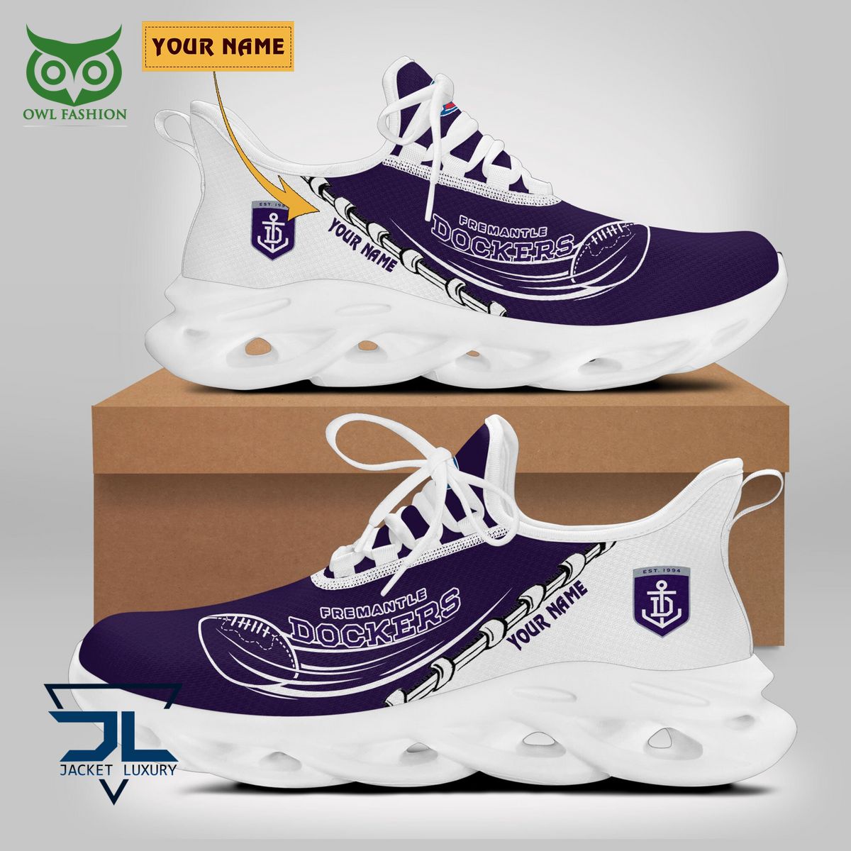 Fremantle Football Club AFL Personalized Max Soul Shoes