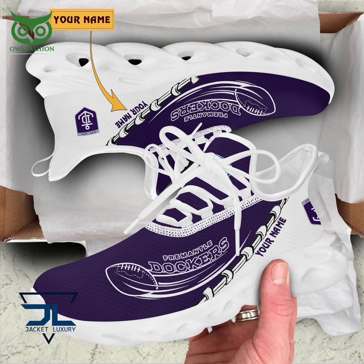 Fremantle Football Club AFL Personalized Max Soul Shoes