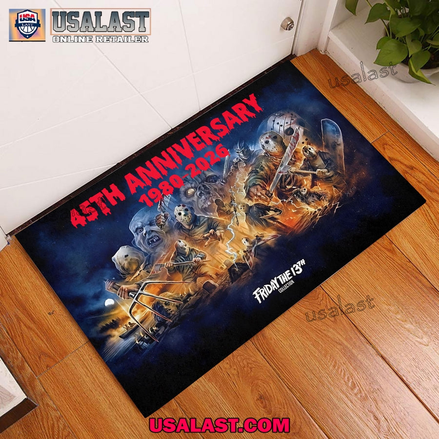 Friday the 13th 45th Anniversary Doormat