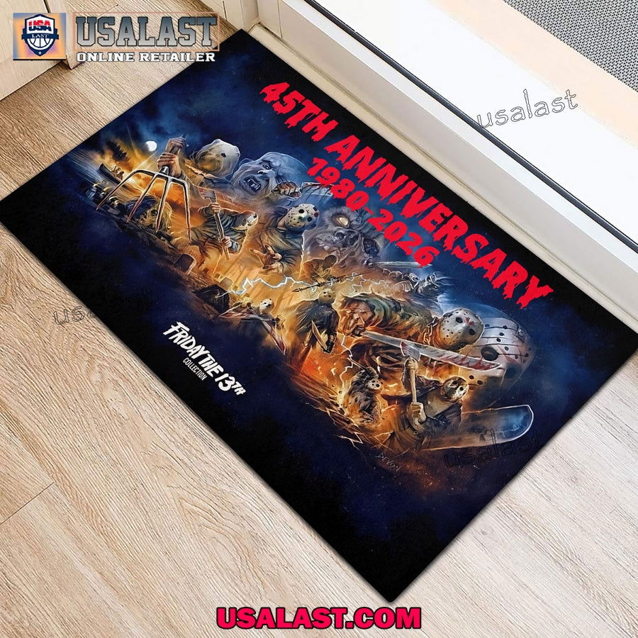 Friday the 13th 45th Anniversary Doormat