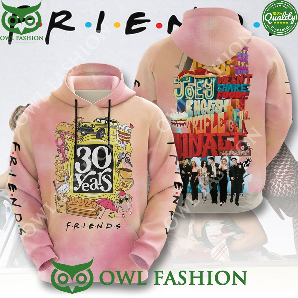 Friends 30 Years Characters Pink 3D T shirt