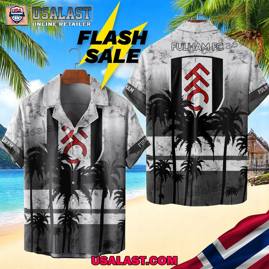Fulham FC Coconut Tree Style Hawaiian Shirt