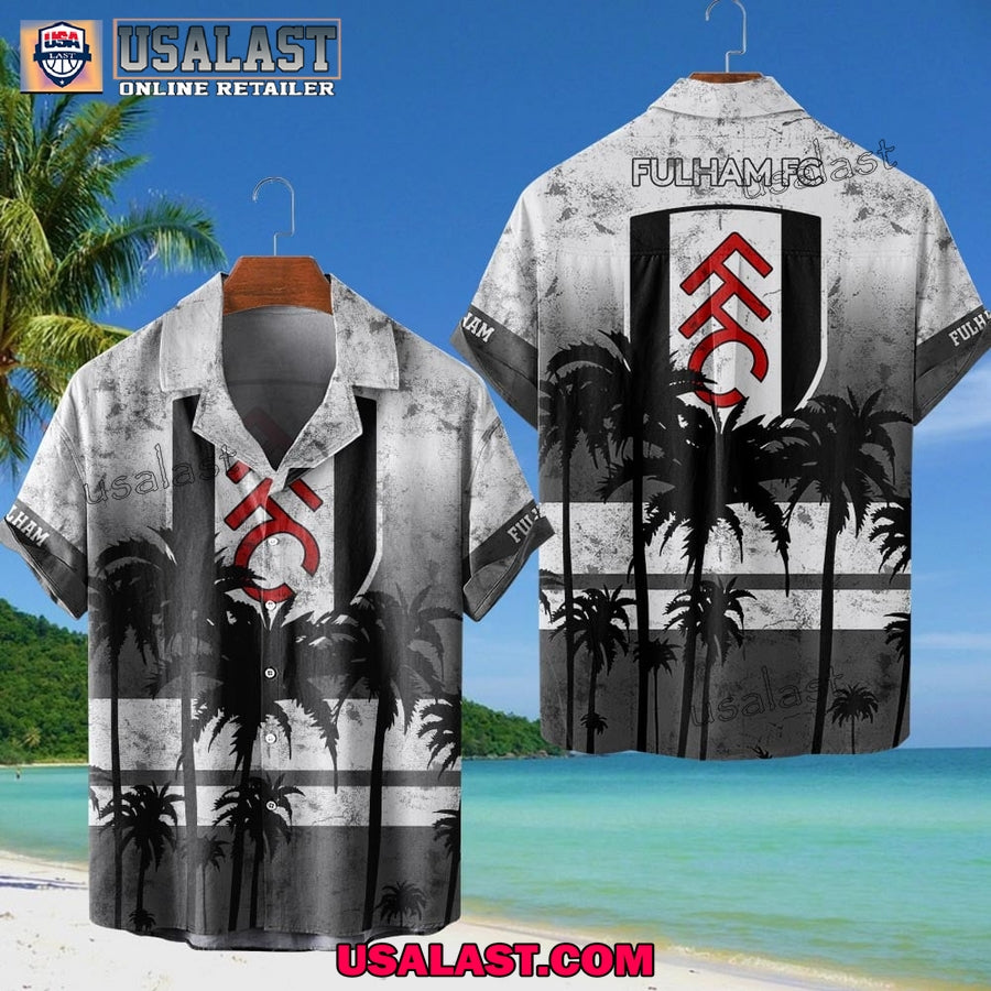Fulham FC Coconut Tree Style Hawaiian Shirt