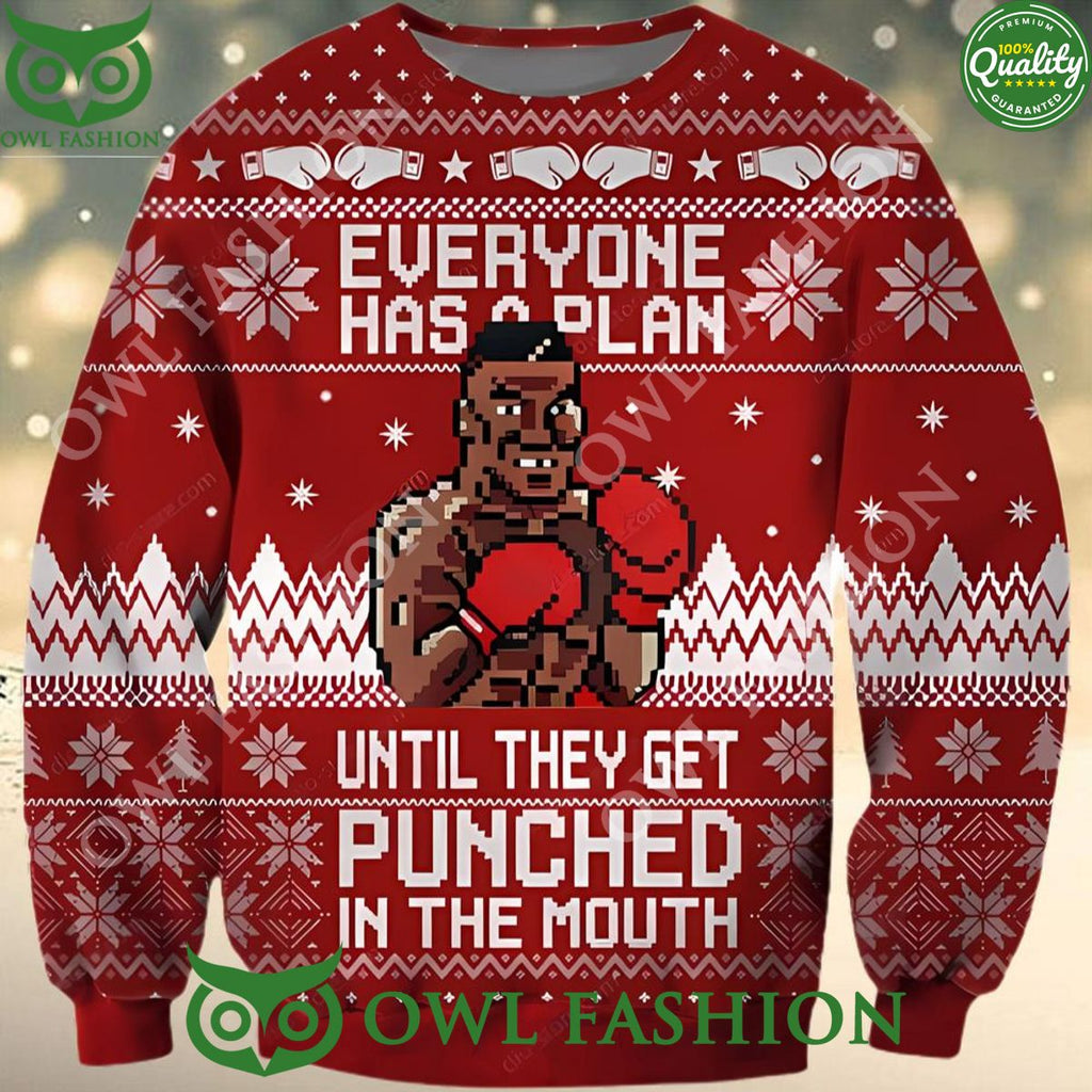Funny Mike Tyson Ugly Sweater Jumper All Over Print Christmas Gift