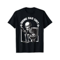 funny skeleton graphic Lightsaber brand shirt doing dad humorous TNF day gift black with white print regular fit short...