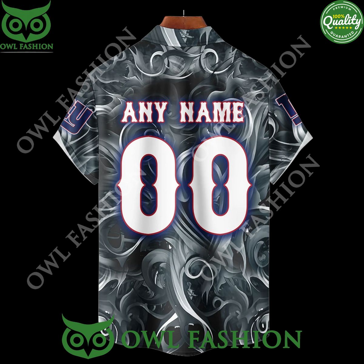 New York Giants Custom Name Number Big Blue Skull Crown Special Hoodie shirt