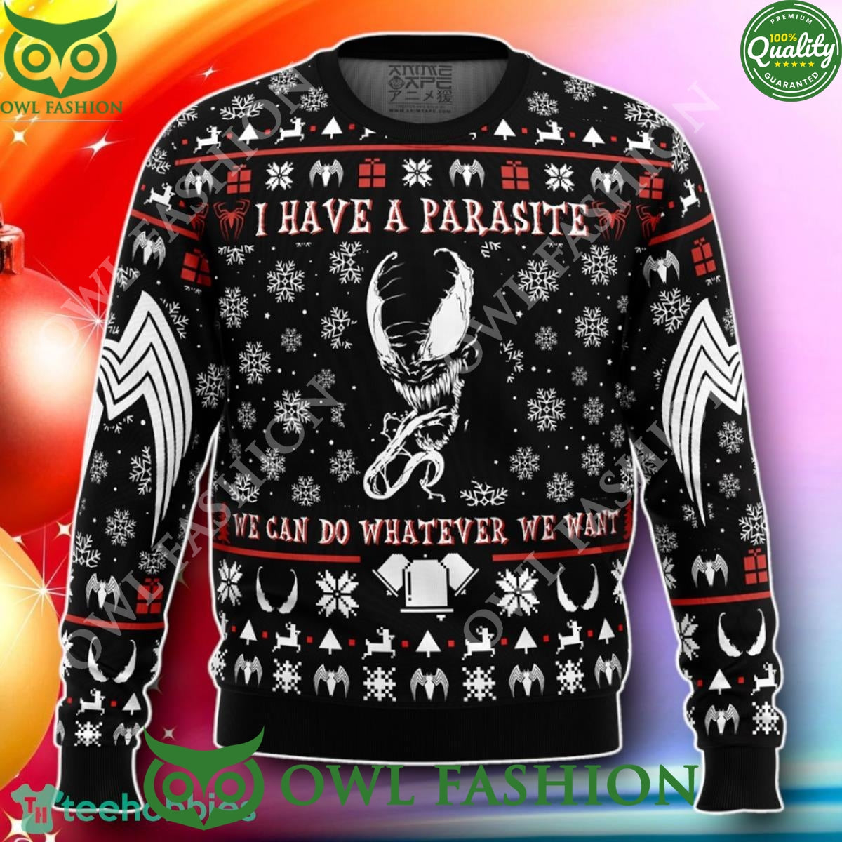 I Have A Parasite We Are Venom Venom 2024 Christmas 3D Ugly Sweater