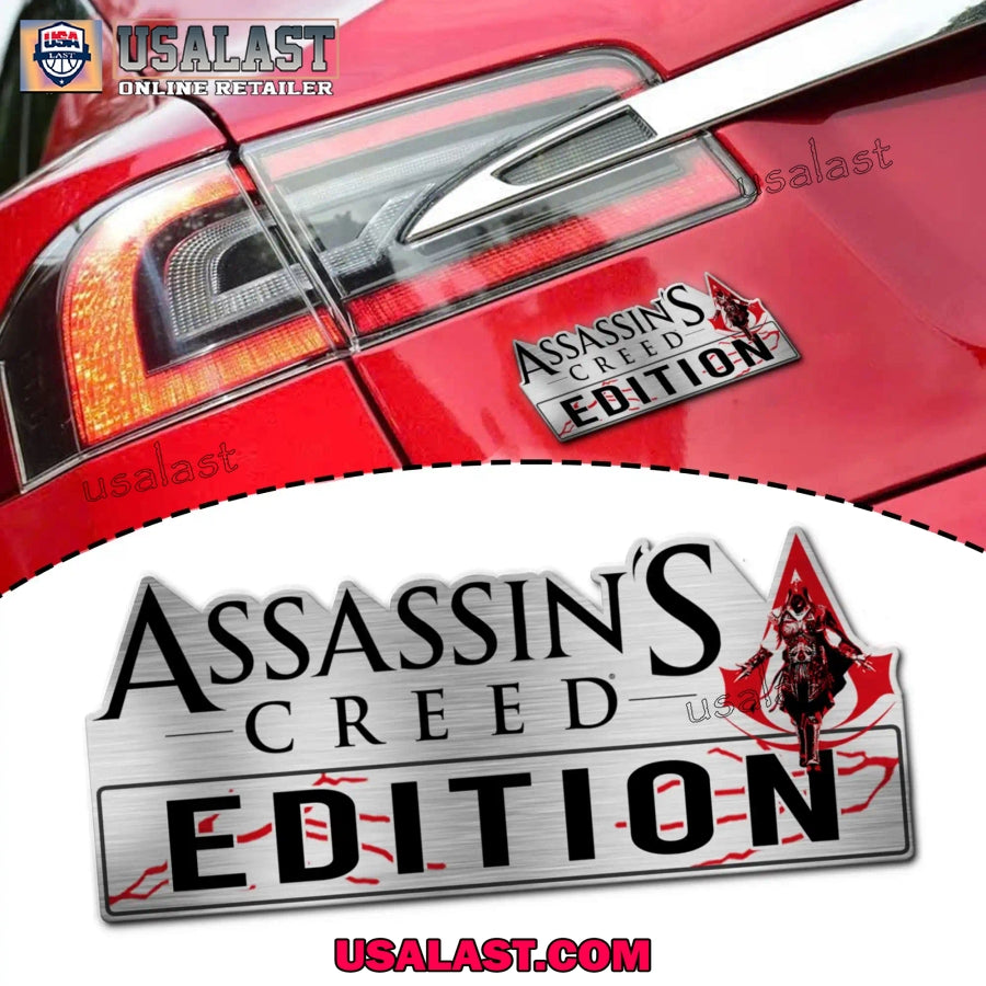 Assasin’s Creed Game Edition Custom 3D Car Badge Sticker