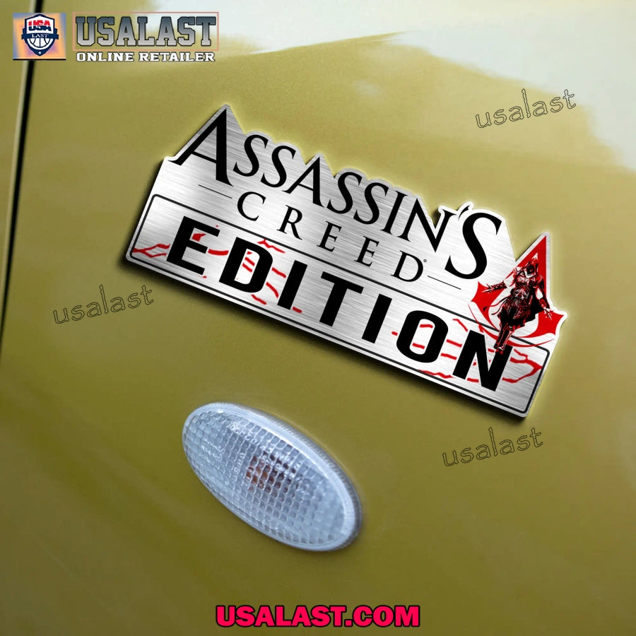 Assasin’s Creed Game Edition Custom 3D Car Badge Sticker