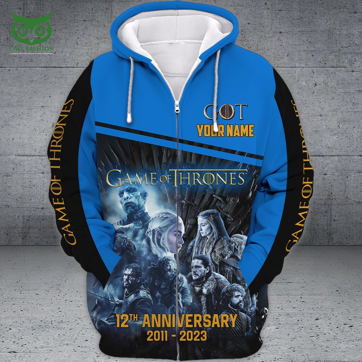 Game of Thrones 12th Anniversary Personalized 3D Tshirt Hoodie Longsleeves
