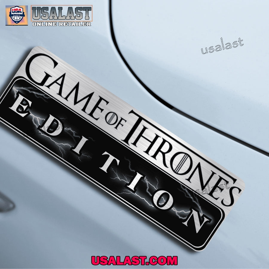 Game Of Thrones Edition Laser Engraved Car Name Badge