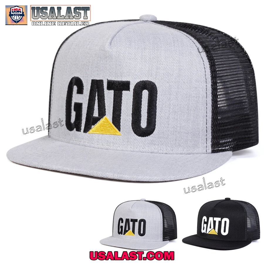 GATO Logo Embroidery Baseball Trucker Cap Hat