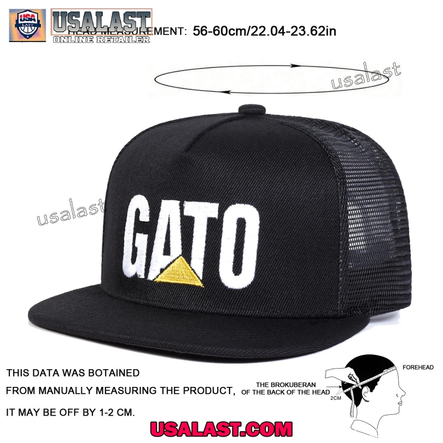 GATO Logo Embroidery Baseball Trucker Cap Hat