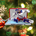 New York Rangers Henrik Lundqvist 30 defence plastic ornament