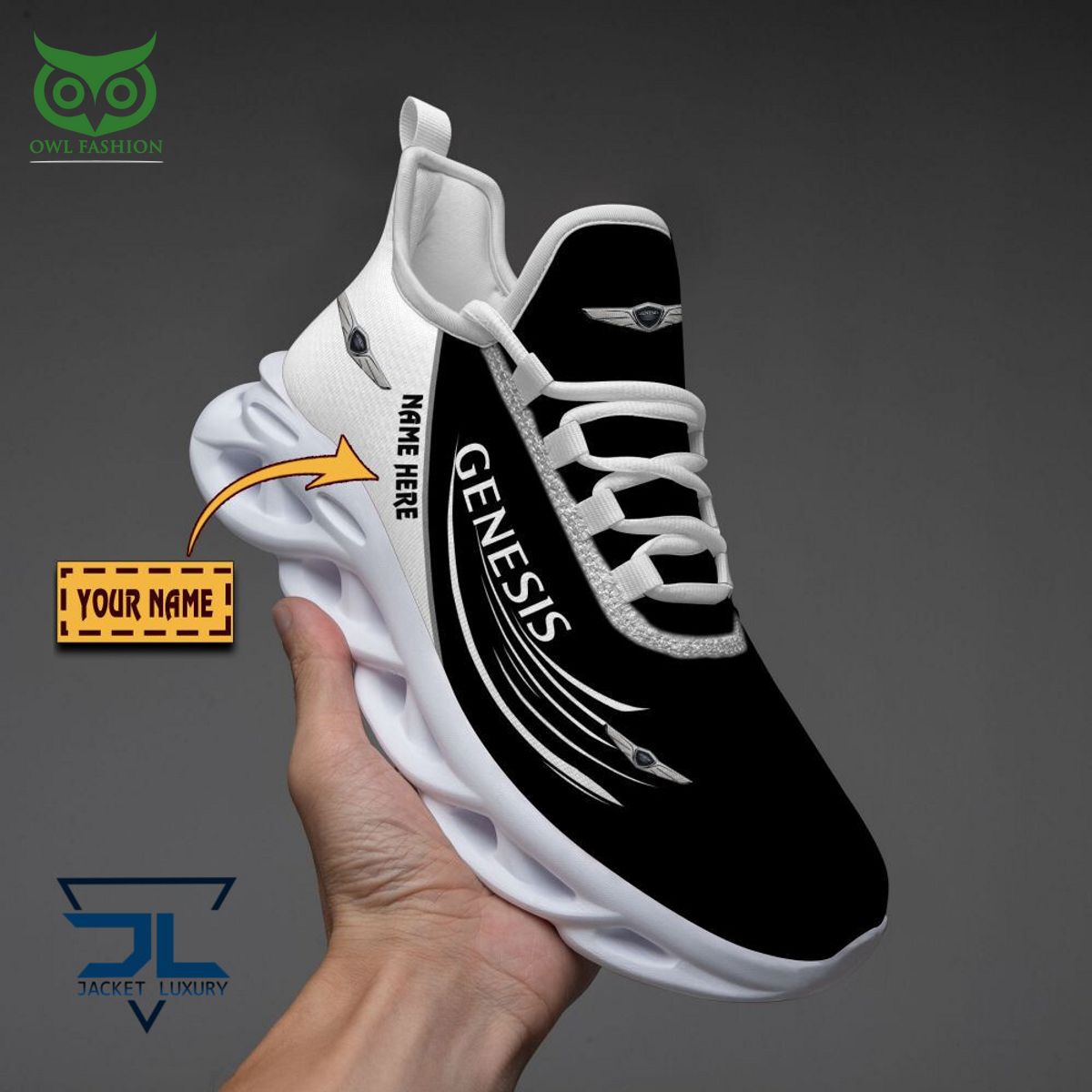 Genesis Car Brand Logo Personalized Max Soul Shoes