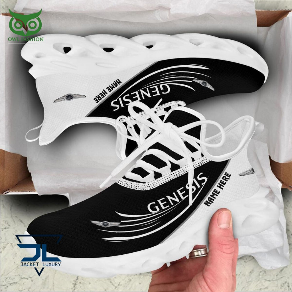 Genesis Car Brand Logo Personalized Max Soul Shoes