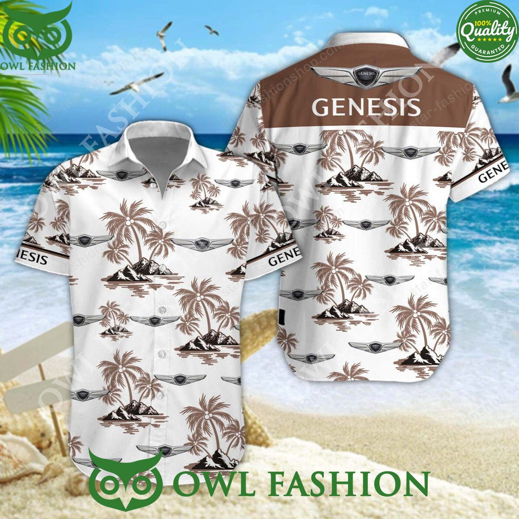 Genesis Luxury Motor Brand Hawaiian Shirt and Shorts