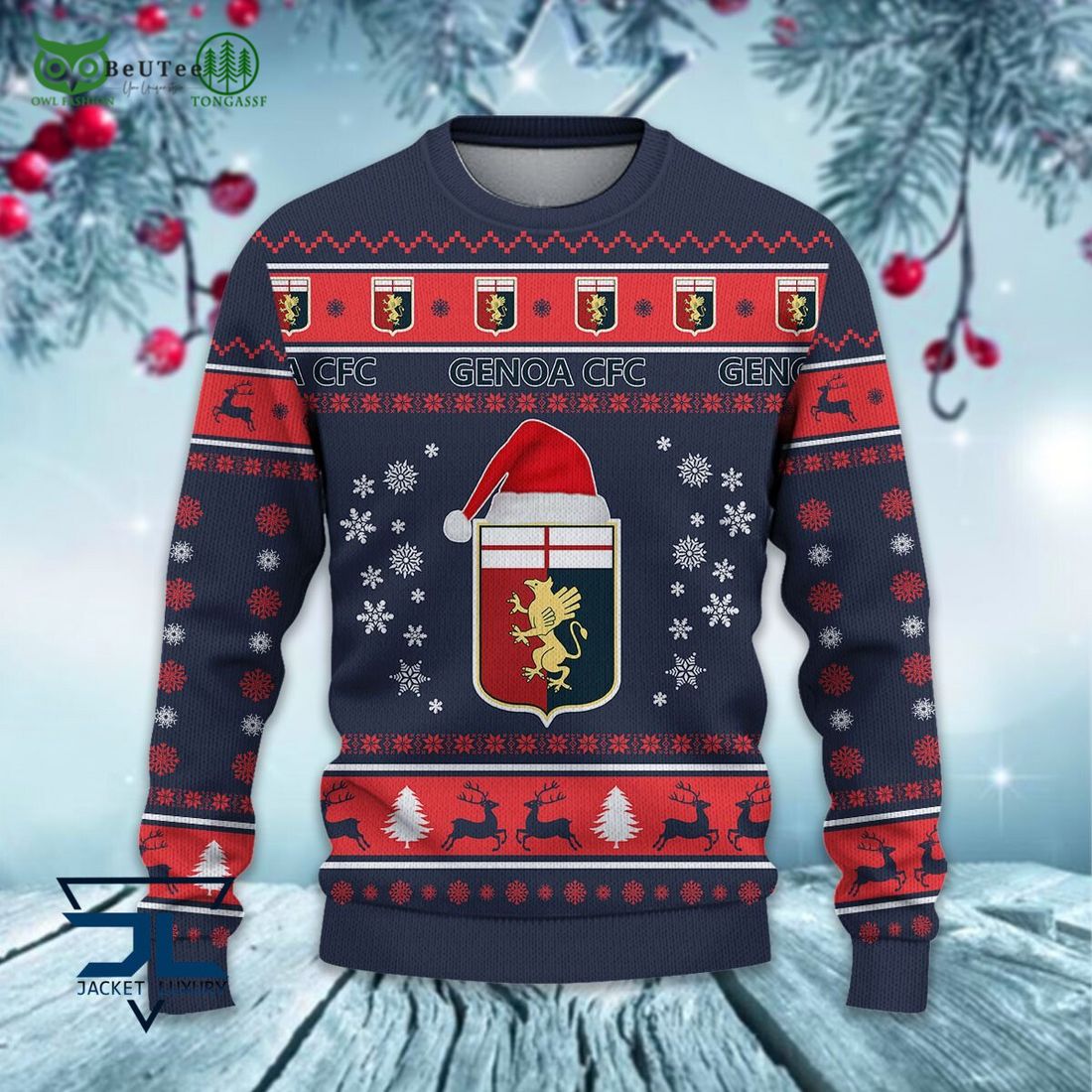 Genoa CFC Football Lega Serie A Ugly Sweater