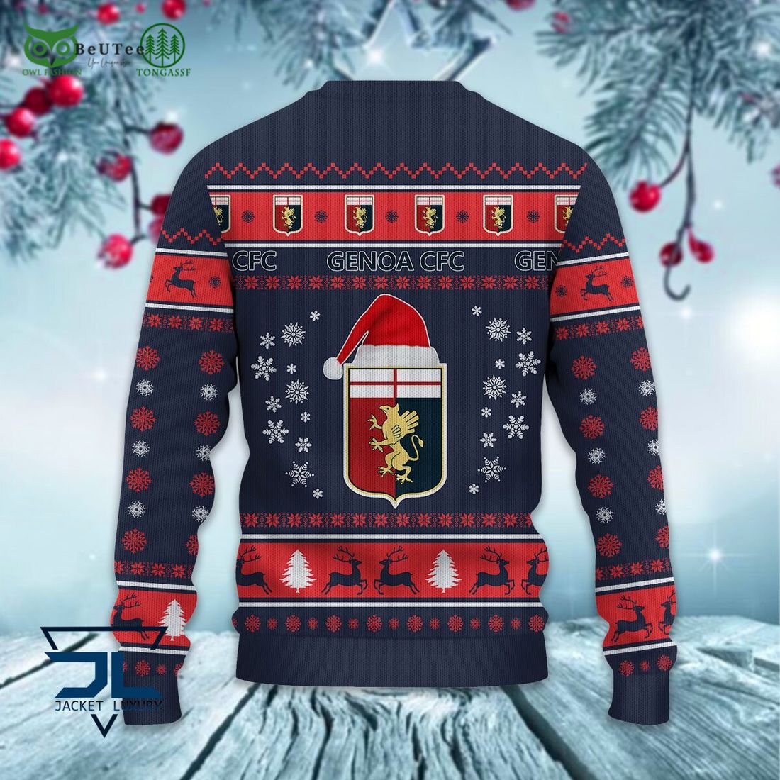 Genoa CFC Football Lega Serie A Ugly Sweater