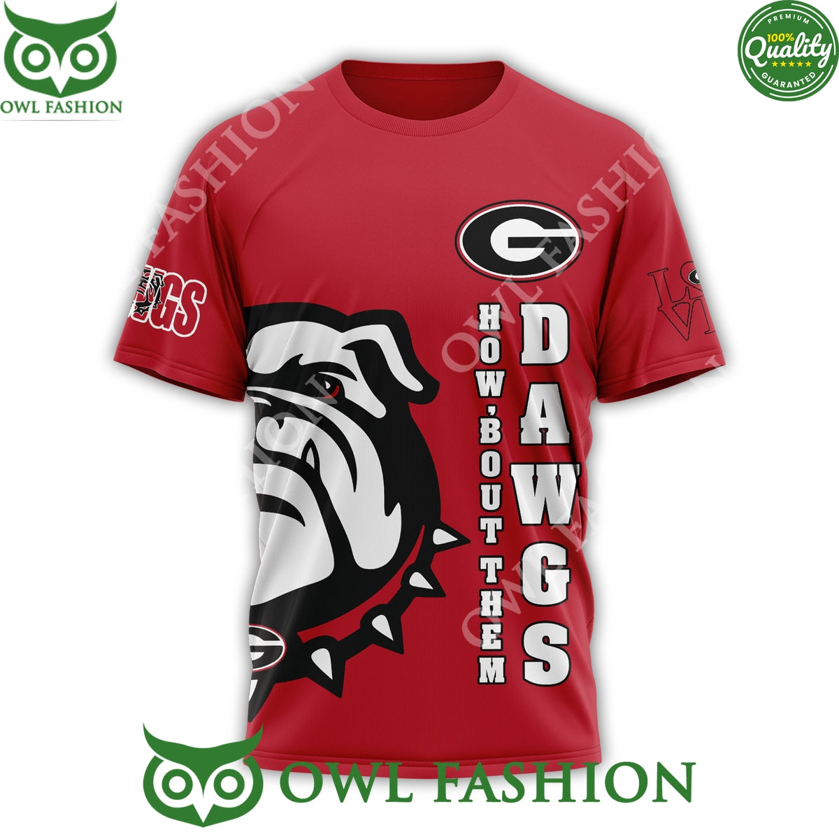 Georgia Bulldogs Dawgs How About Them 3D t Shirt