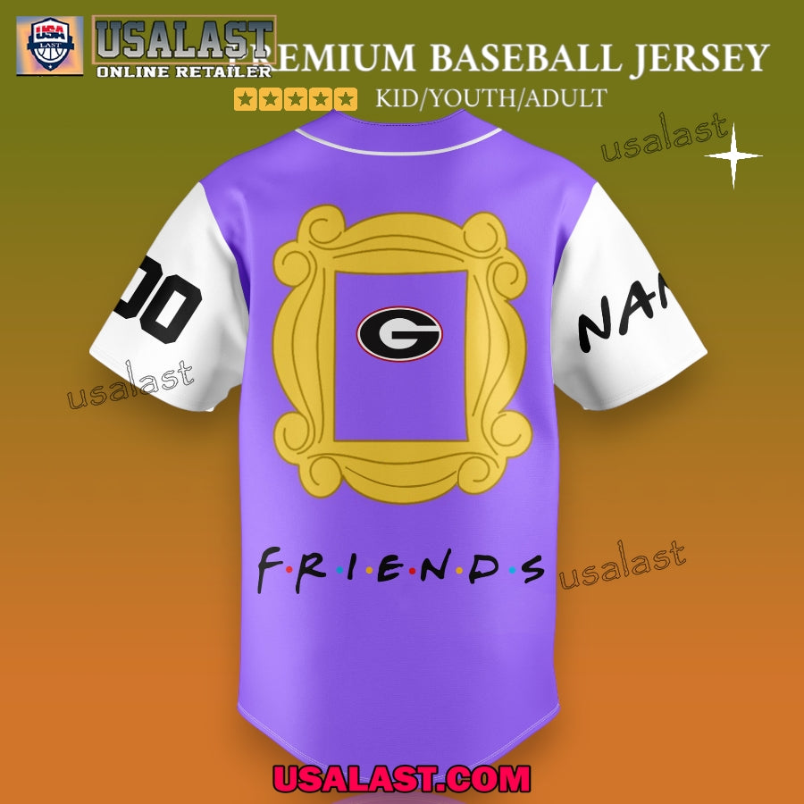 Georgia Bulldogs Friends Baseball Jersey Shirt