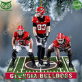 Georgia Bulldogs Go Dawgs Field 57 83 ready for game Plastic Ornament