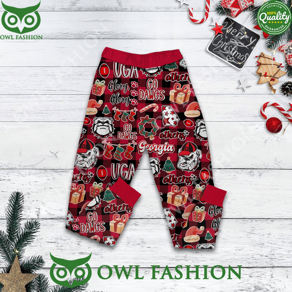 Georgia Bulldogs Merry Dawg-mas How ‘Bout Them Pajamas