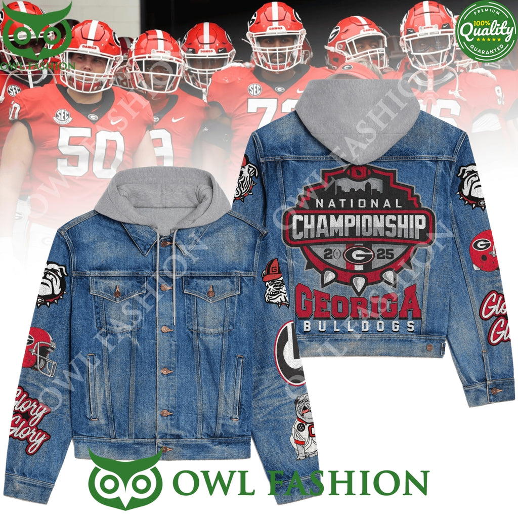 Georgia Bulldogs National Championship 2025 Denim Jacket