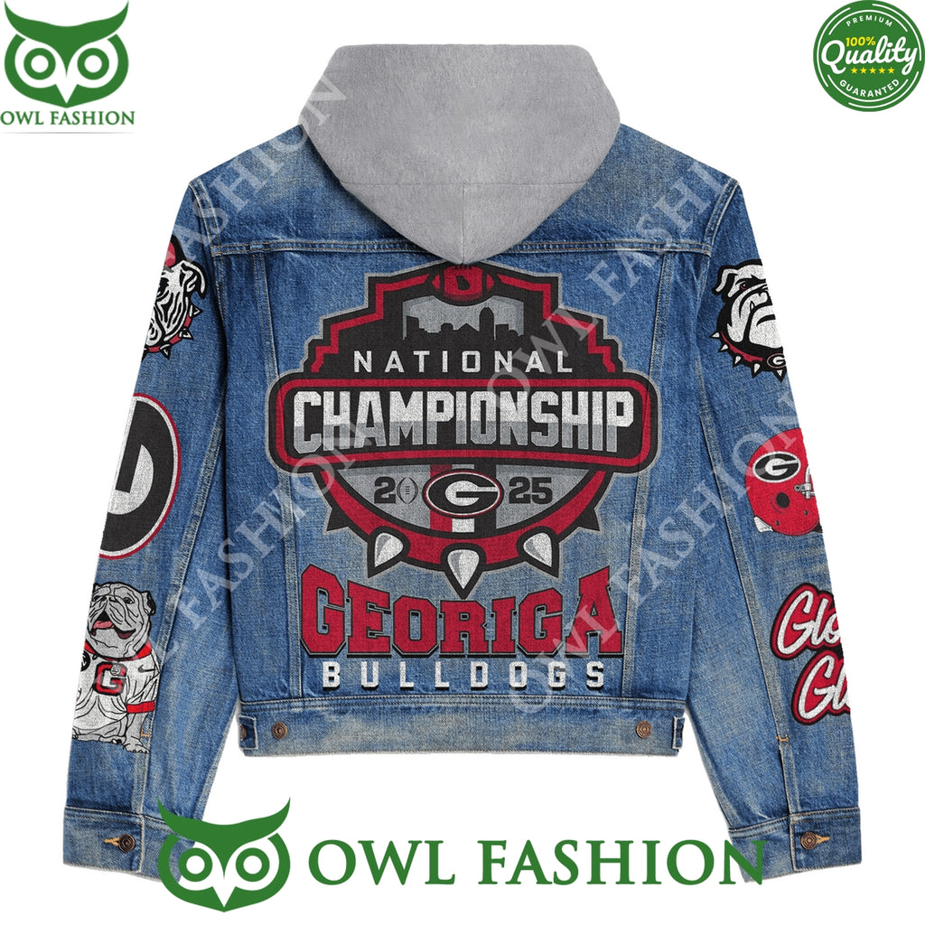 Georgia Bulldogs National Championship 2025 Denim Jacket