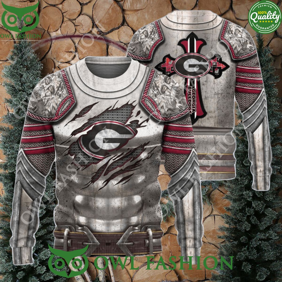Georgia Bulldogs NCAA Ancient Style Christmas Sweater Jumper