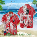 German association football club SC Freiburg II Hawaiian shirt Coconut tree