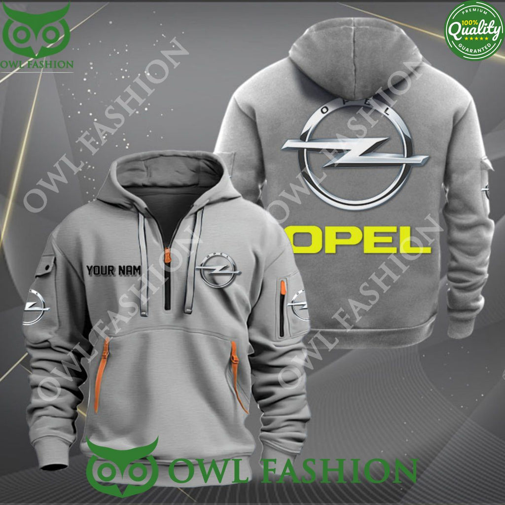 German automobile manufacturer Opel Personalized 2d half zipper hoodie
