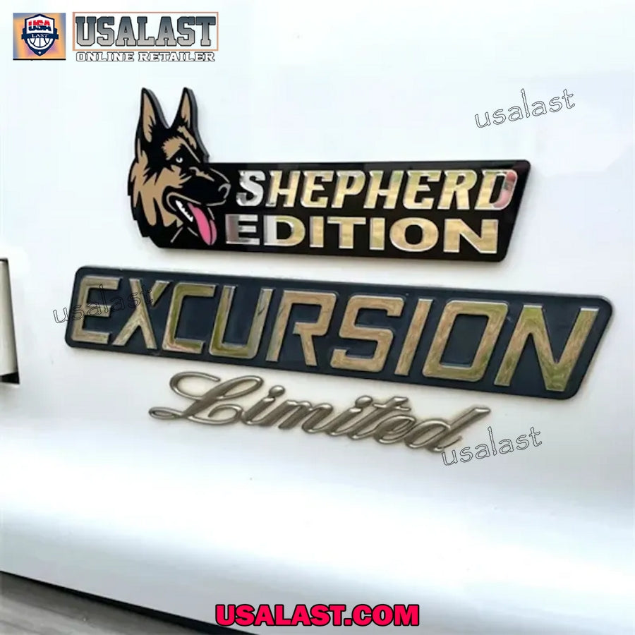 German Shepherd Car Emblem Custom 3D Badge