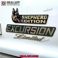 German Shepherd Car Emblem Custom 3D Badge