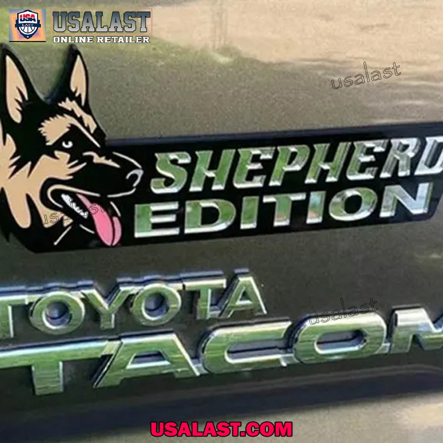 German Shepherd Car Emblem Custom 3D Badge